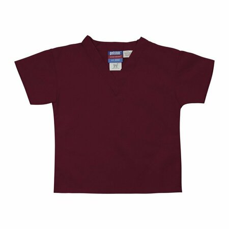 GELSCRUBS Kids Maroon Scrub Shirt, Small 3-4 Years Old 6774-MAR-S